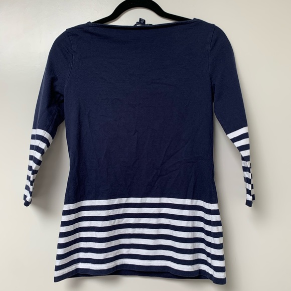 Tommy Hilfiger boat neck 3/4 sleeves striped tunic - Picture 4 of 7